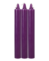 Doc Johnson Japanese Drip Candles — Pack of 3, Purple