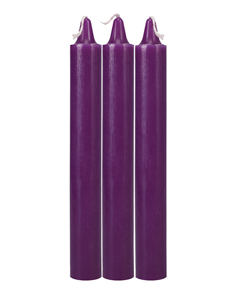 Doc Johnson Japanese Drip Candles — Pack of 3, Purple