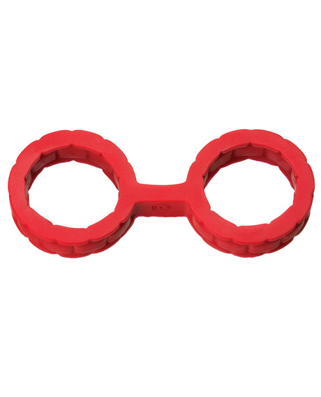 Doc Johnson Japanese Bondage Silicone Cuffs — Small Red