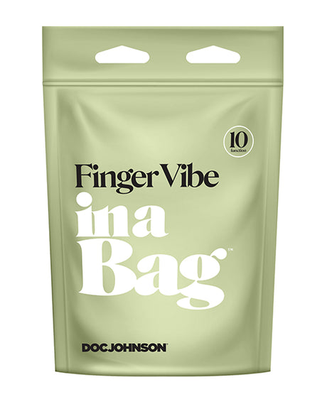 In A Bag Finger Vibe — Silicone, USB Rechargeable (Pink)