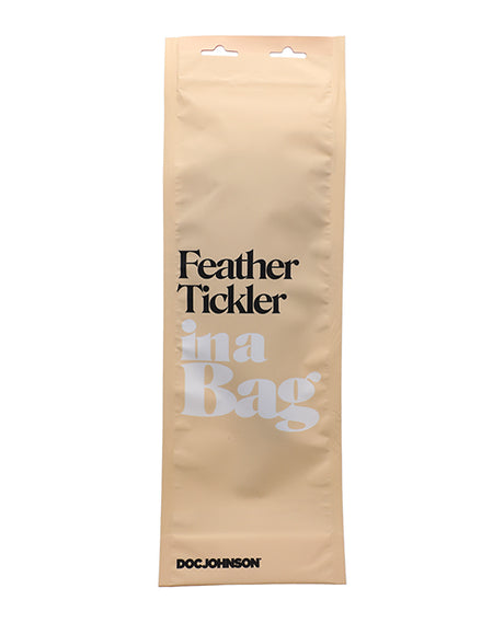 In A Bag Compact Feather Tickler — Black, 7.75 in