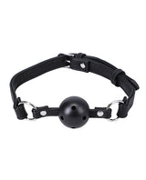 In A Bag Ball Gag — Black Vegan Leather, Locking Buckle
