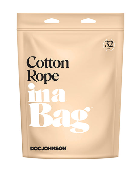 In A Bag 32 ft Cotton Bondage Rope — Black