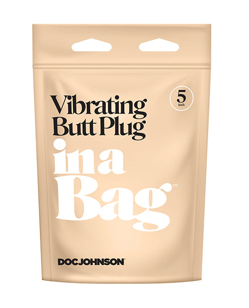 In A Bag 5" Vibrating Butt Plug - Black by In A Bag