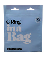 In A Bag C-Ring Penis Ring — Stretch Silicone, Black