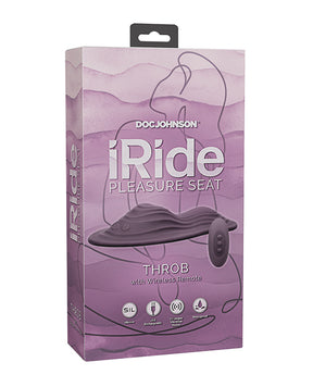 iRide Pleasure Seat Throb Stimulator Rechargeable w/Wireless Remote - Dusty Purple by iRide