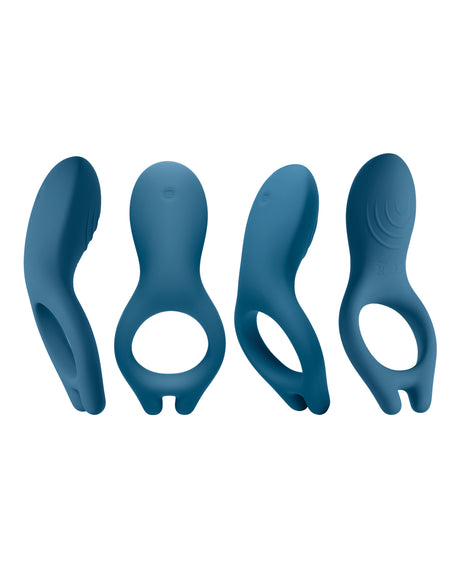 iVibe iRing Vibrating Penis Ring — Marine Blue