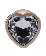 Booty Bling Jeweled Metal Anal Plug - Large, Gold