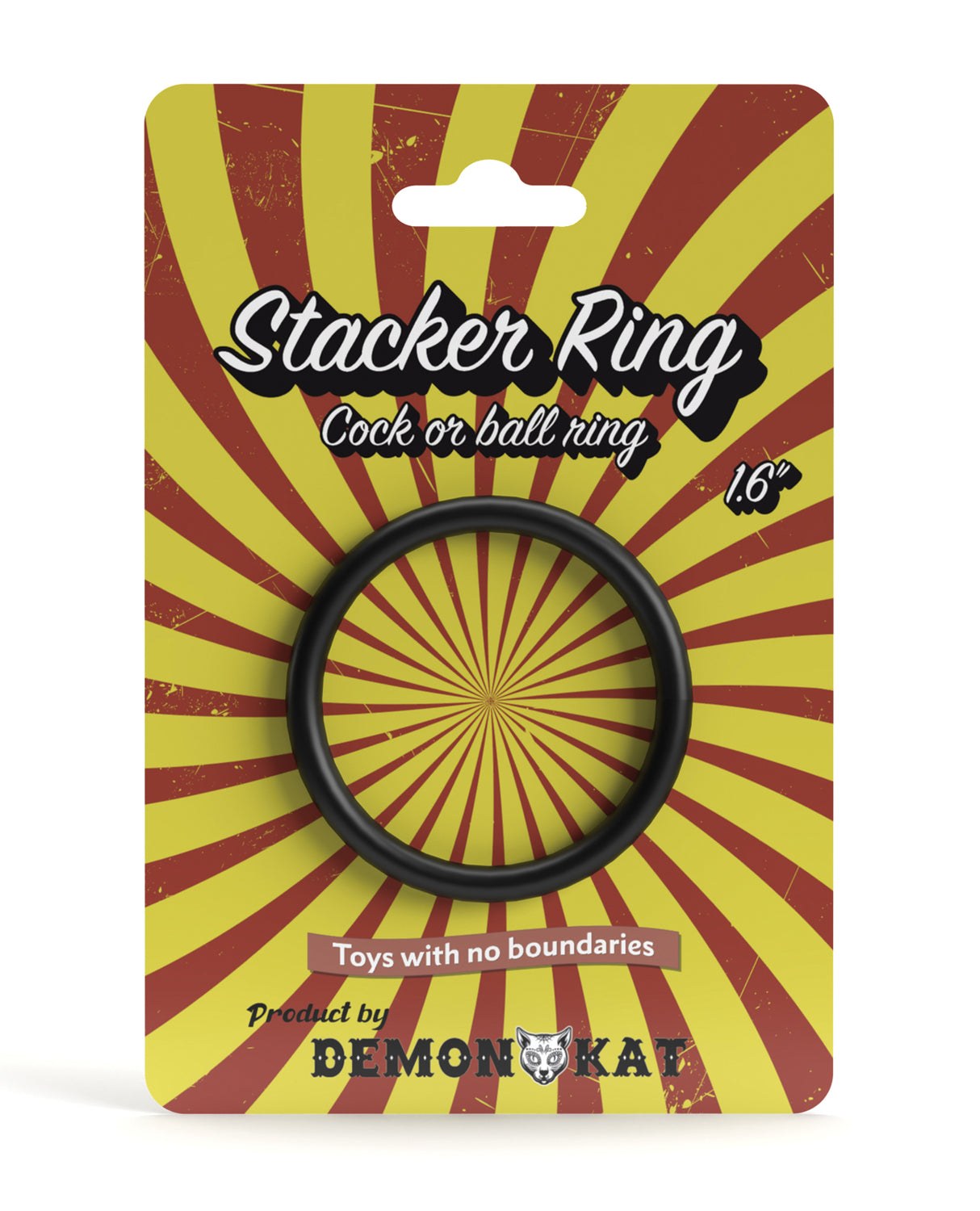 Demon Kat 1.6" Stacker Ring - Black by Demon Kat