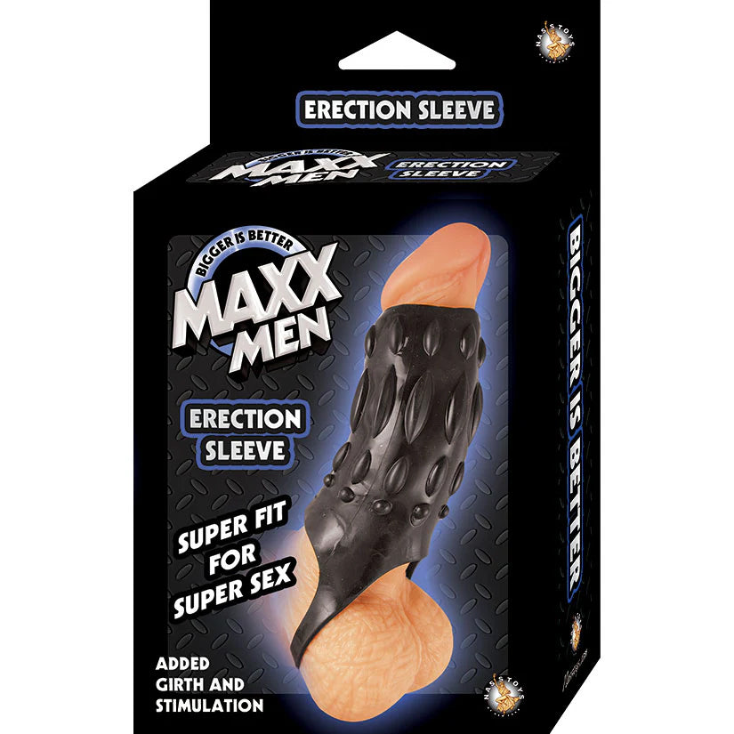 Maxx Men Erection Sleeve - Black by Nasstoys