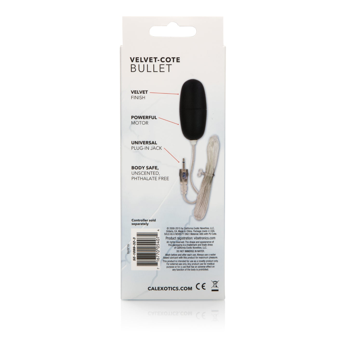 Sterling Collection Velvet-Cote Bullet by CalExotics