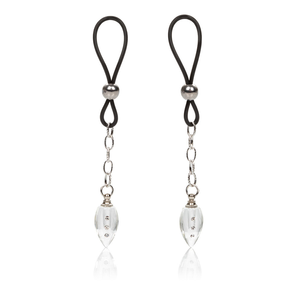 CalExotics Non-Piercing Crystal Teardrop Nipple Jewelry — Pair - SE2615152