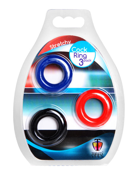 XR Brands Stretchy Cock Ring 3-Pack - TV-AE181