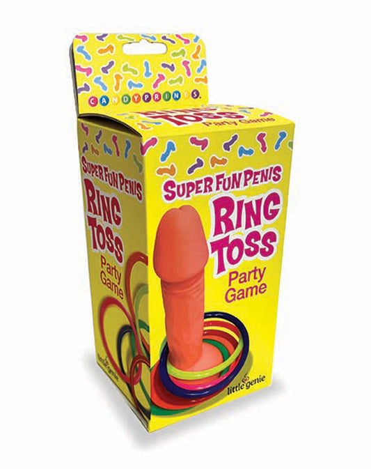 Little Genie Ring Toss Game — 6" Goal with 6 Rainbow Rings - LG-CP1098