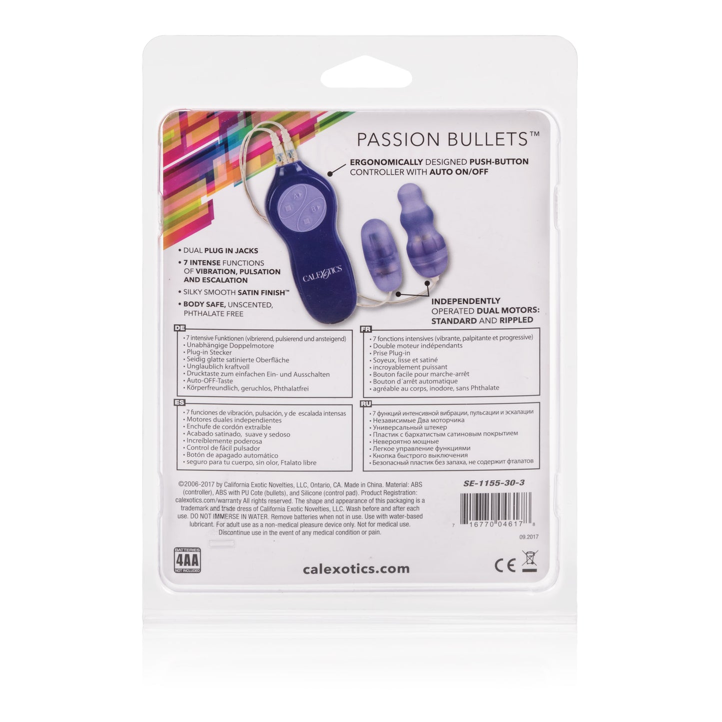 Passion Bullets Bullet and Multi Probe Bullet - Purple by CalExotics