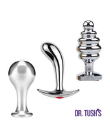 Dr. Tush's Tools of Temptation Small Anal Plug Set - Metal by Dr. Tush's