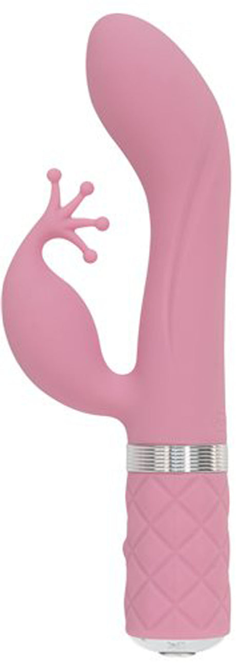 BMS Factory Pillow Talk Kinky Pink Dual-Motor G-Spot & Clitoral Vibrator - BMS-96616