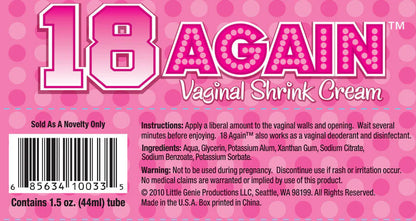18 Again Vaginal Shrink Cream - 1.5 Fl. Oz. by Little Genie