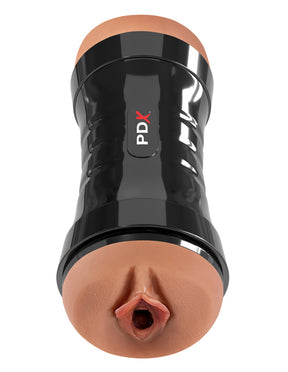 Pipedream PDX Extreme Dual-Ended Flip Stroker — Brown, 9.1 in - PDRD446-29