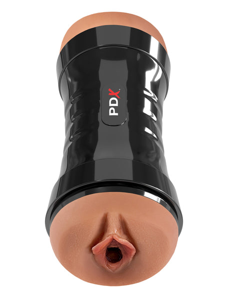 Pipedream PDX Extreme Dual-Ended Flip Stroker — Brown, 9.1 in - PDRD446-29