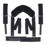 Sportsheets Signature Sex Sling — Black, Adjustable Straps & Detachable Cuffs - SS68114