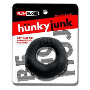 Oxballs Fit Bulge Hung-Style Cockring, 2.5 in (64mm) — Black Fog - HUJ-153-BFG