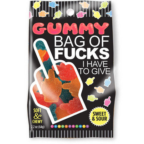 Little Genie Sour Gummy Novelty Candy — Middle Finger Shapes, 2.2 oz - LG-CP1255
