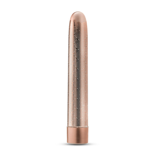Blush Lattice 7-Inch Rechargeable Vibrator, Rose Gold - BL-14901