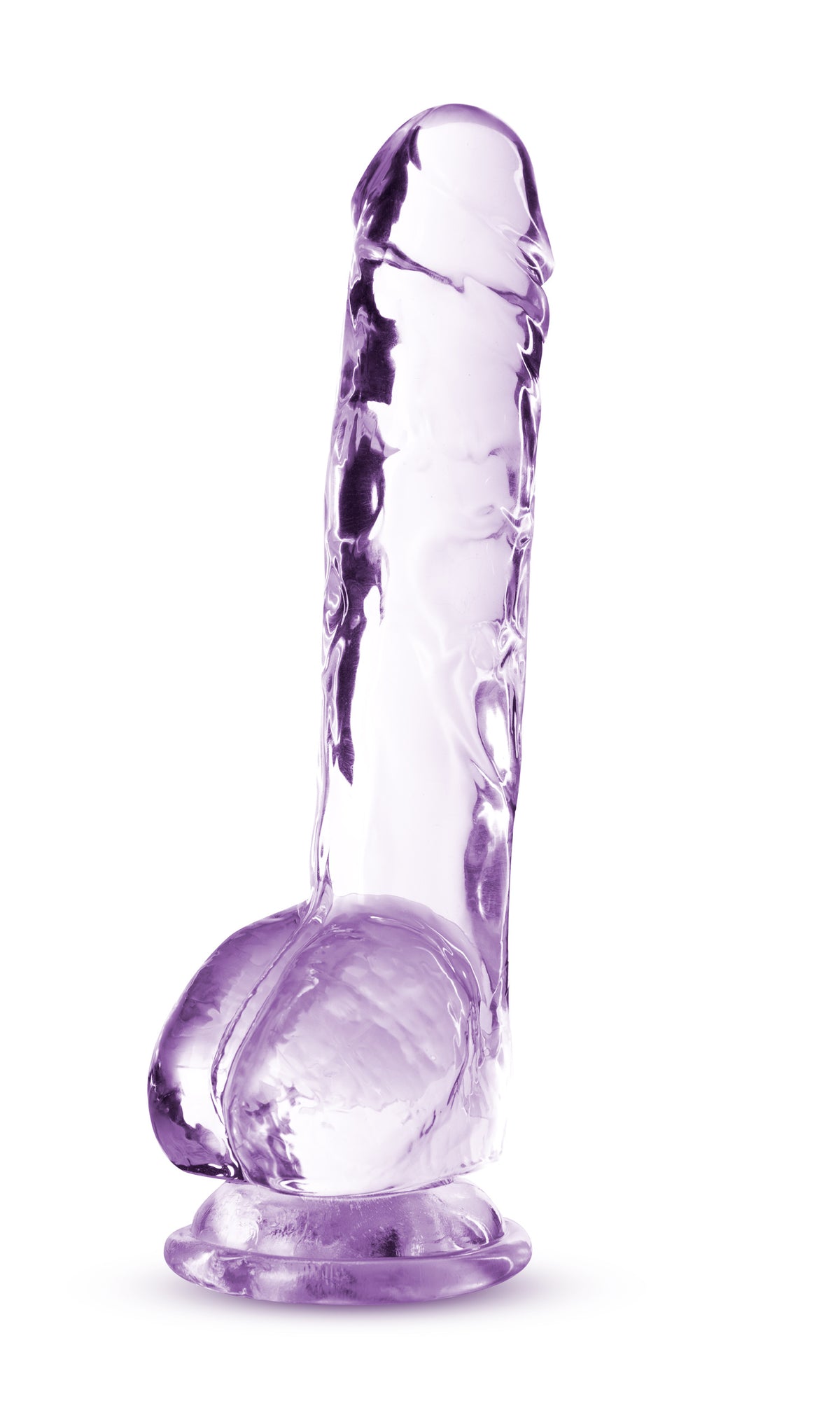 Blush Naturally Yours 8 Inch Crystalline Dildo Amethyst - BL-51501
