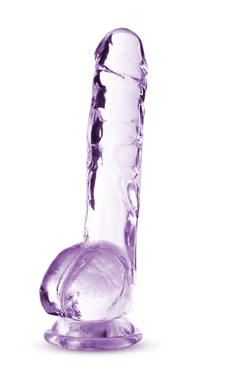 Blush Naturally Yours 8 Inch Crystalline Dildo Amethyst - BL-51501