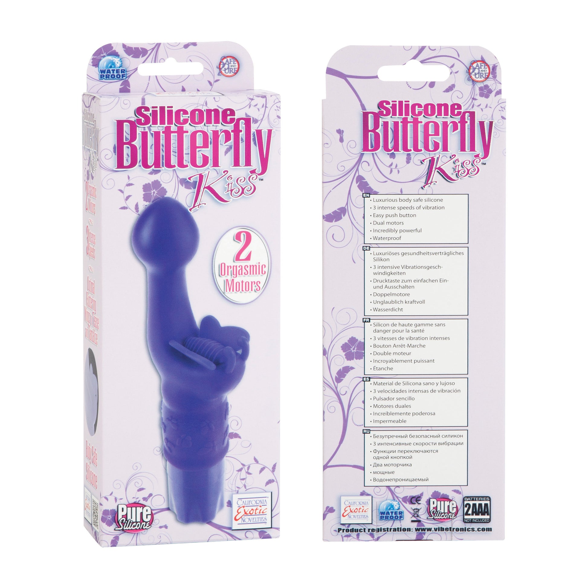 Silicone Butterfly Kiss - Purple by CalExotics