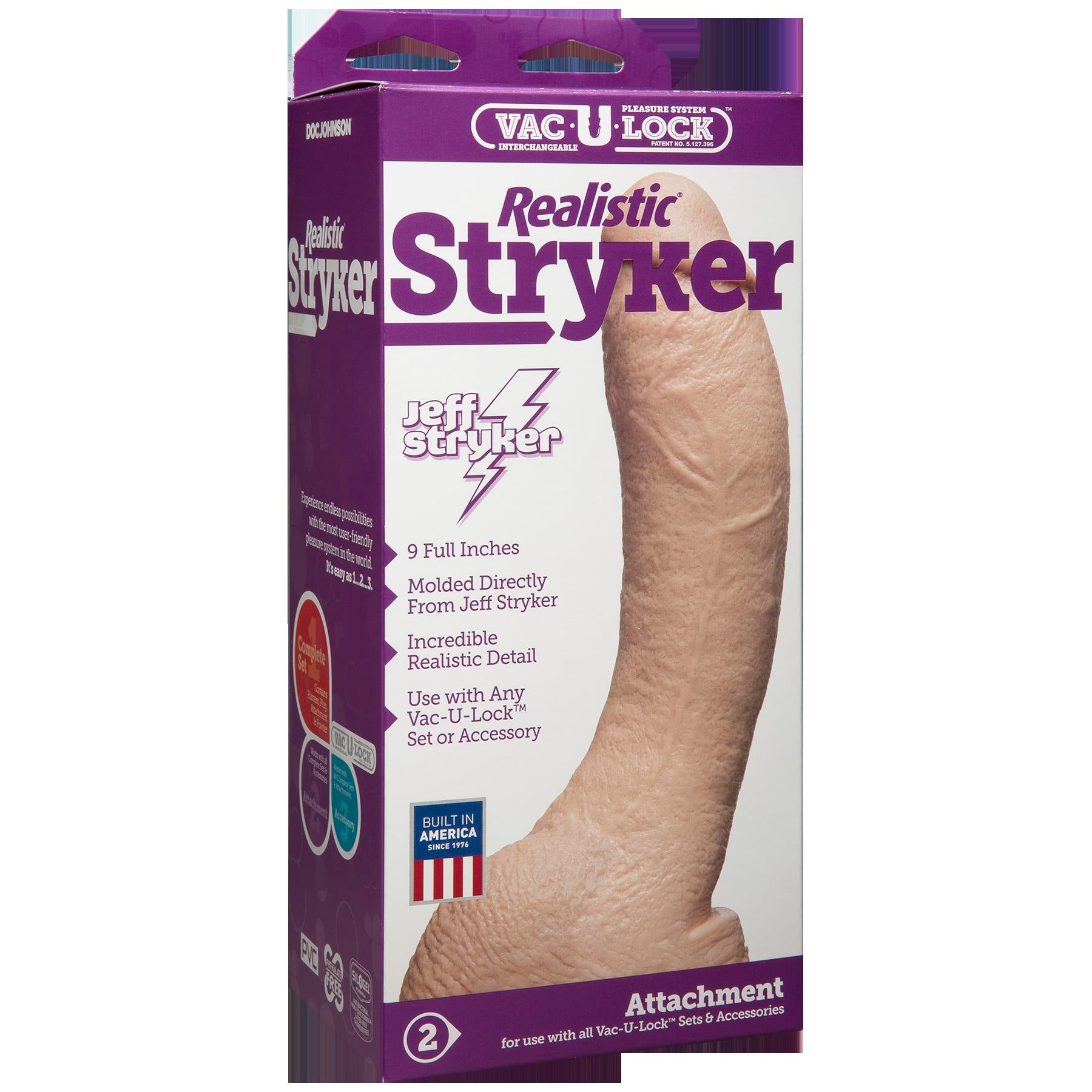 Vac-U-Lock Realistic Stryker - White by Doc Johnson