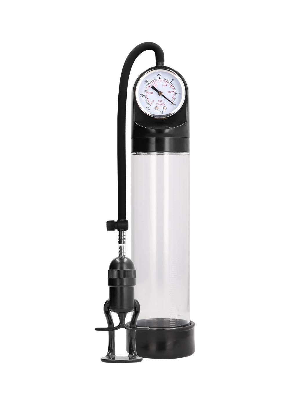 Shots Deluxe Vacuum Pump with PSI Gauge, Black - PMP-PMP007TRA