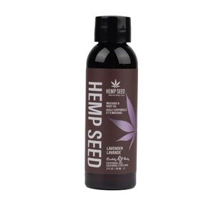 Earthly Body Hemp Seed Massage & Body Oil — Lavender, 2 fl oz - EB-MAS217E