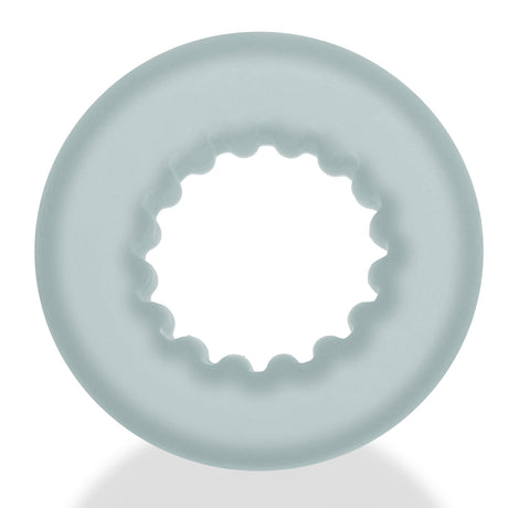 Oxballs Axis Rib GripRing Cock Ring — Clear Ice - OX-3068-CLRICE