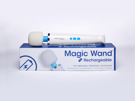 Magic Wand Rechargeable Wand Massager, White, 13 in - HV-270