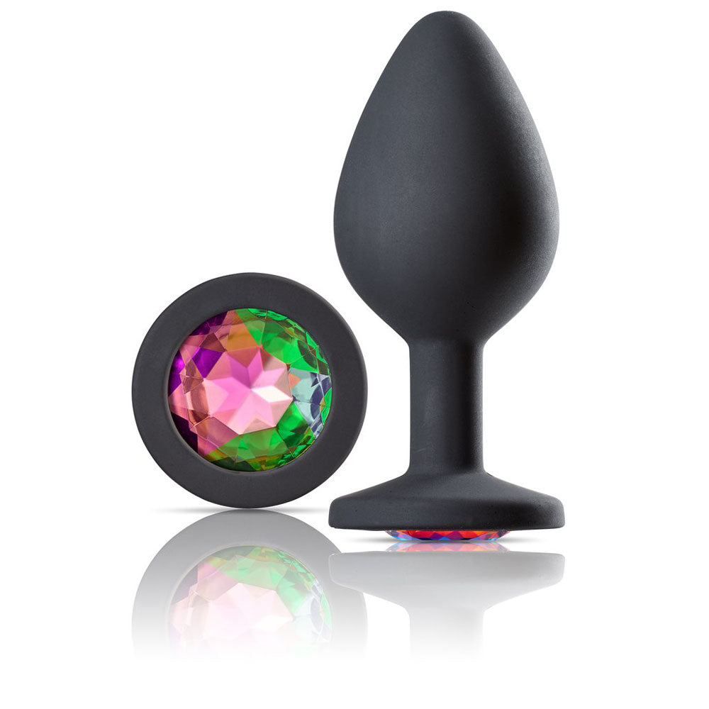 Cloud 9 Novelties Gems Jeweled Silicone Anal Plug - Medium by Cloud 9 Novelties