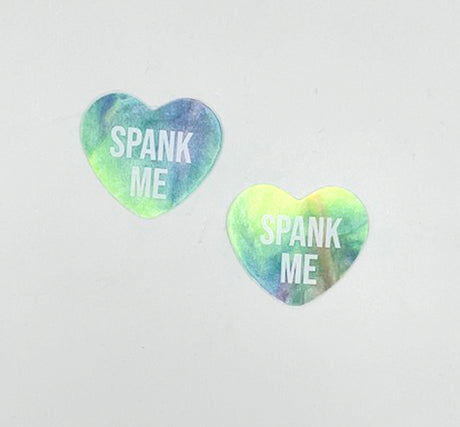 Neva Nude Rainbow Sherbert Tie Die Candy Heart Pasties, 2 Pack - NN-SPM-CAH-RST