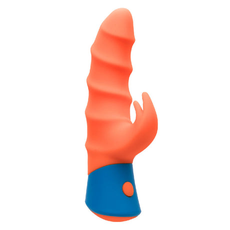CalExotics Rave Tickler Dual Silicone Massager, Orange, 6 in - SE0605193