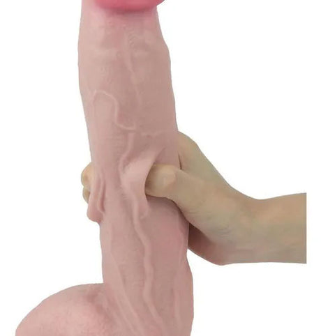 Real Skin 12 Dual Layer Dildo - Beige