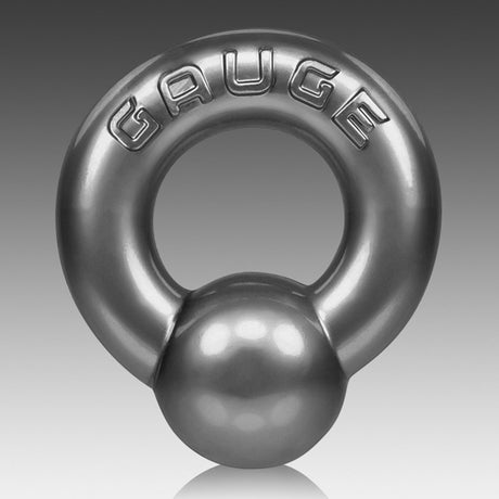Oxballs Gauge Cockring — Steel Finish (SuperFLEX TPR) - OX-3023-STL