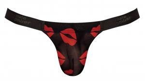 Kiss Me - Micro Thong v - Small/ Medium - Sheer Lips by Male Power