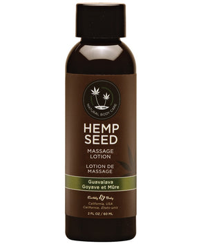 Earthly Body Hemp Seed Massage Lotion - 2 oz Guavalava by Earthly Body