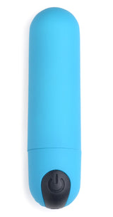 XR Brands Bang Vibrating Bullet with Remote Control — Blue - BNG-AG366-BLU