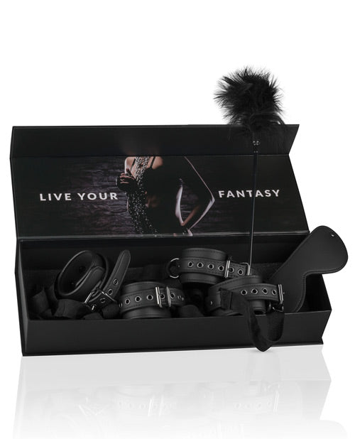 Easy Toys Beginners 6 Piece Beginners Bondage Set - Black by Easy Toys