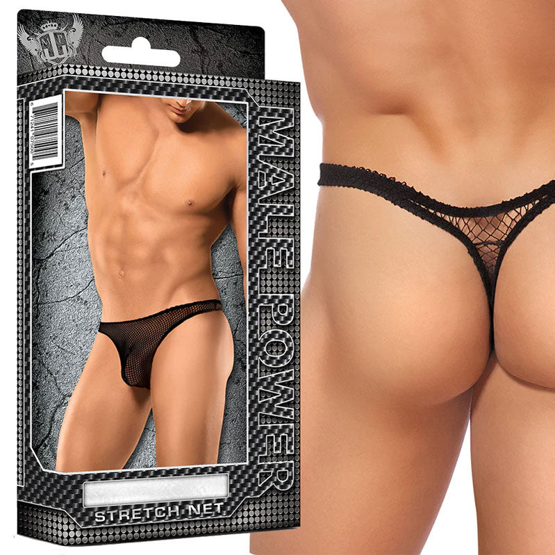 Bong Thong Stretch Net Black Small-Medium by Male Power