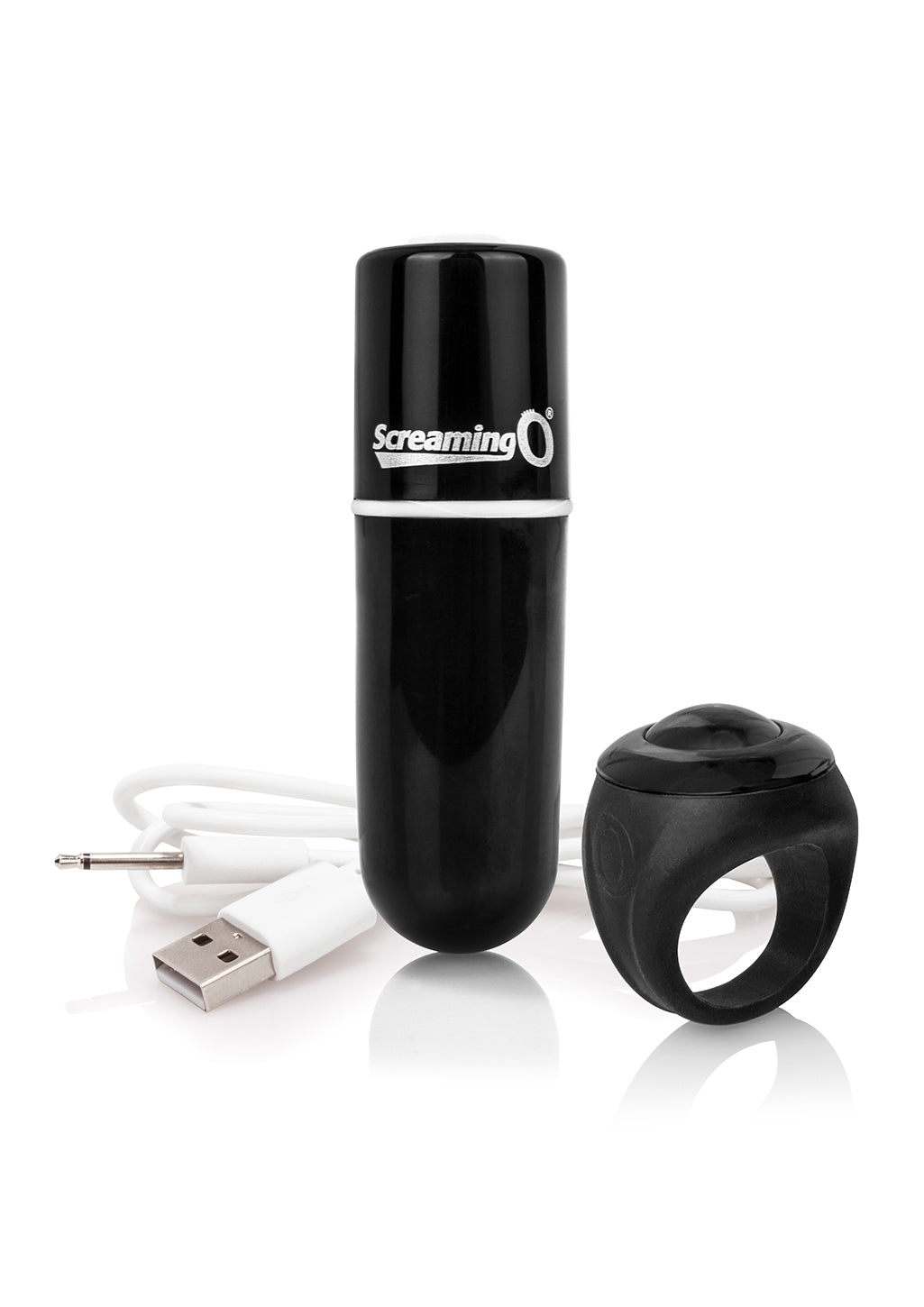 Screaming O Vooom Remote-Control Bullet Vibrator — Black - AVR-BL-101E