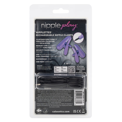 Nipple Play - Nipplettes - Purple Rechargeable by CalExotics