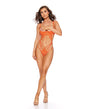 Strappy Teddy w/Jewel Detail - Orange SM by Escante