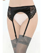 Satin & Lace Garterbelt Black SM by Escante